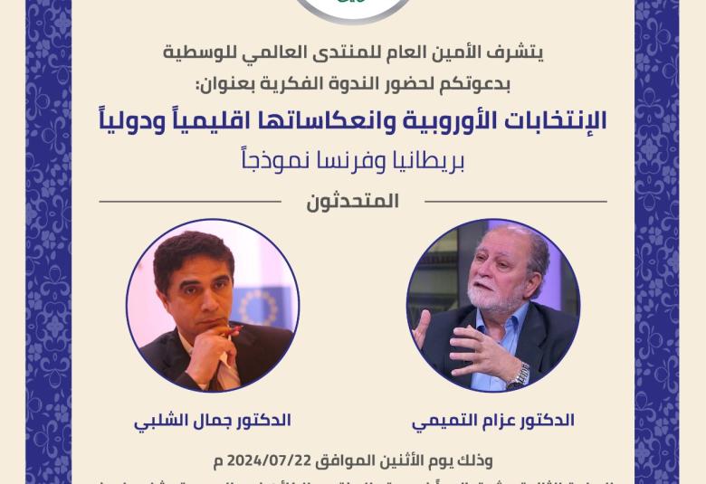
<span>الانتخابات الأوروبية وانعكاساتها اقليمياً ودولياً </span>
